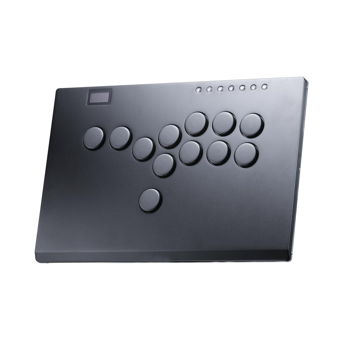 SIXSIR Leverless Arcade Stick Controller M12+ - RGB, 12 Key Crystal Switches, Black for PC/PS4/PS3/Switch