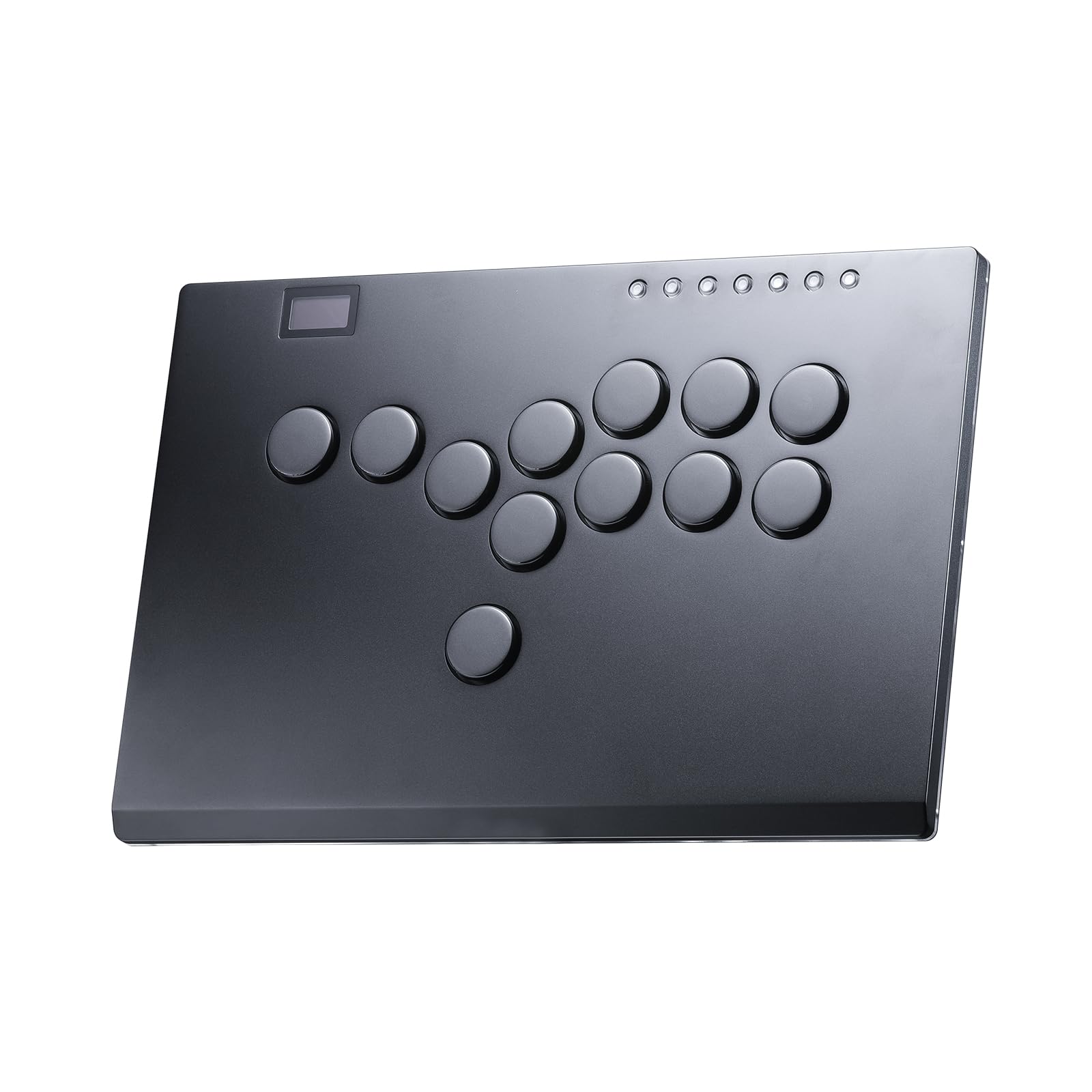 SIXSIR Leverless Arcade Stick Controller M12+ - RGB, 12 Key Crystal Switches, Black for PC/PS4/PS3/Switch