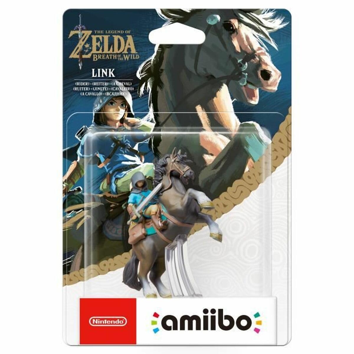 Nintendo Link (Rider) amiibo - The Legend of Zelda: Breath of the Wild - Multicolor - Model 2004266 - Compatible with Wii U, 3DS, Switch