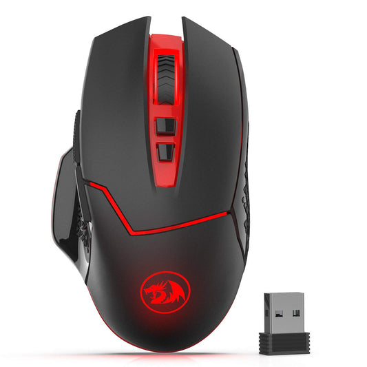 Redragon M690-1 Wireless Gaming Mouse, 2400 DPI, Ergonomic Design, 8 Buttons, Black