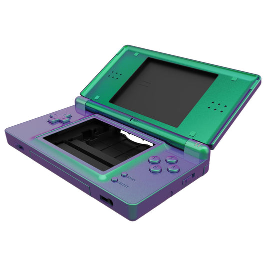 eXtremeRate Nintendo DS Lite Replacement Full Housing Shell Case - Chameleon Green Purple
