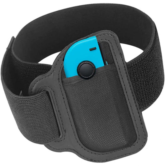 JoyHood Leg Strap for Switch/Switch OLED - Adjustable Elastic Black for Adults & Kids, Compatible with Switch Sports and Ring Fit Adventure