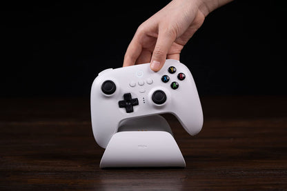 8Bitdo Ultimate 2.4G Wireless Controller - Hall Effect Joystick, Charging Dock, PC/Android/Steam Deck/Apple, White