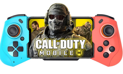 Megadream Mobile Gaming Controller - Wireless Gamepad for iPhone, Android, PC - Red+Blue - 18+ Hour Battery Life