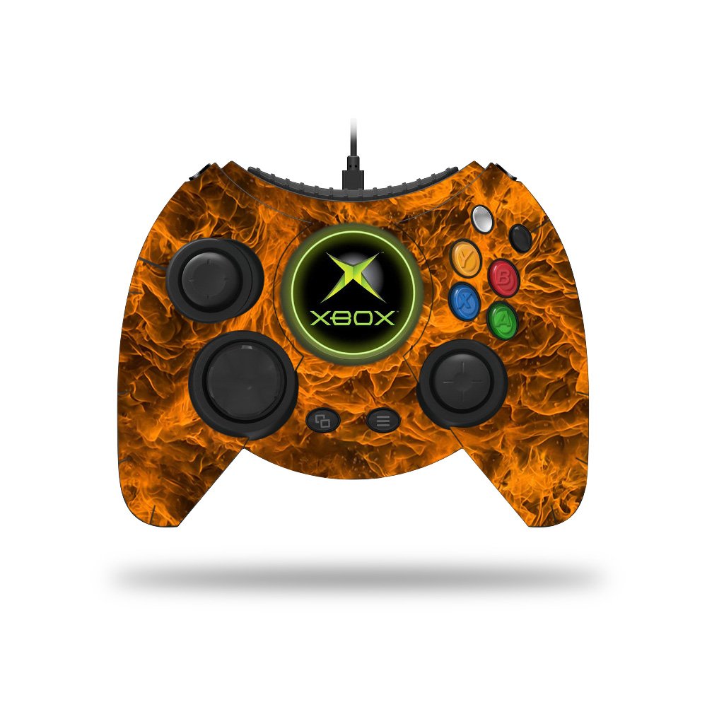 MIGHTY SKINS Xbox One Hyperkin Duke Controller Skin - Durable Vinyl Wrap, Easy Apply/Remove, Burning Up Design