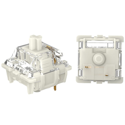 DRAOZA Gateron Pro 2.0 3-Pin Switches - Prelubricated RGB - 108pcs - White Compatible with MX Mechanical Keyboards