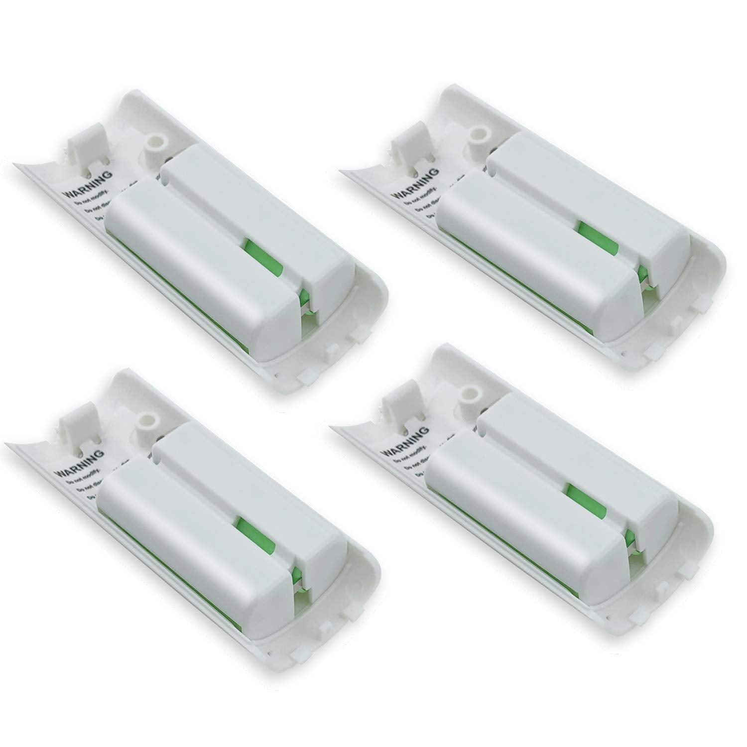 4-Pack Rechargeable Battery Packs for Wii and Wii U Remote Controller High-Capacity Ni-MH Battery(2800mAh) Replacement for Nintendo Wii Remote Charging Station(Charger not Included)