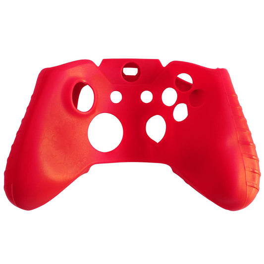 OSTENT Soft Protector Silicone Skin Case Cover Pouch for Microsoft Xbox One Controller Color Red