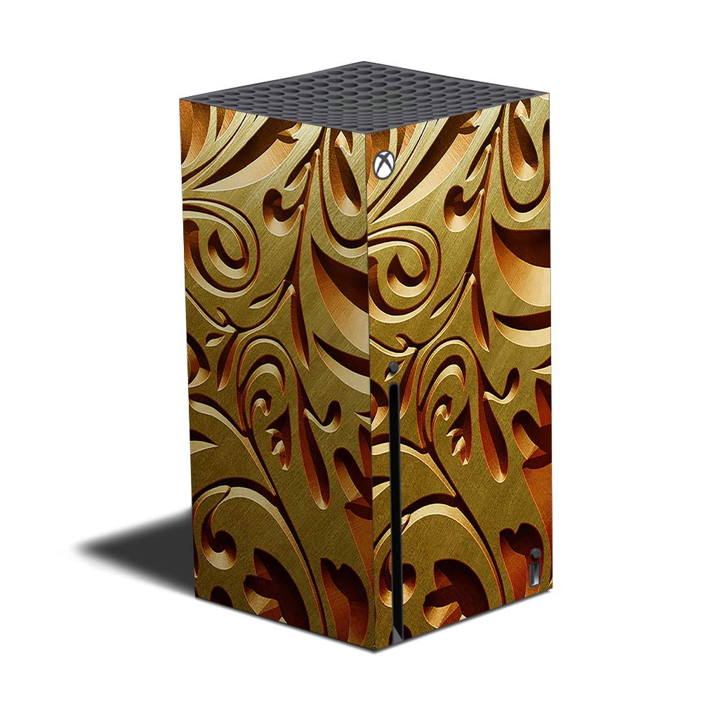 MightySkins Skin Compatible with Xbox Series X - Mosaic Gold | Protective  Durable  and Unique Vinyl Decal wrap Cover | Easy to Apply and Change Styles | Made in The USA (MIXBSERX-Mosaic Gold)