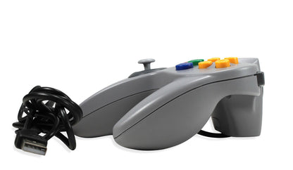 3rd Party N64 Retro USB Wired Controller for PC and MAC - Grey, Model 898456659350