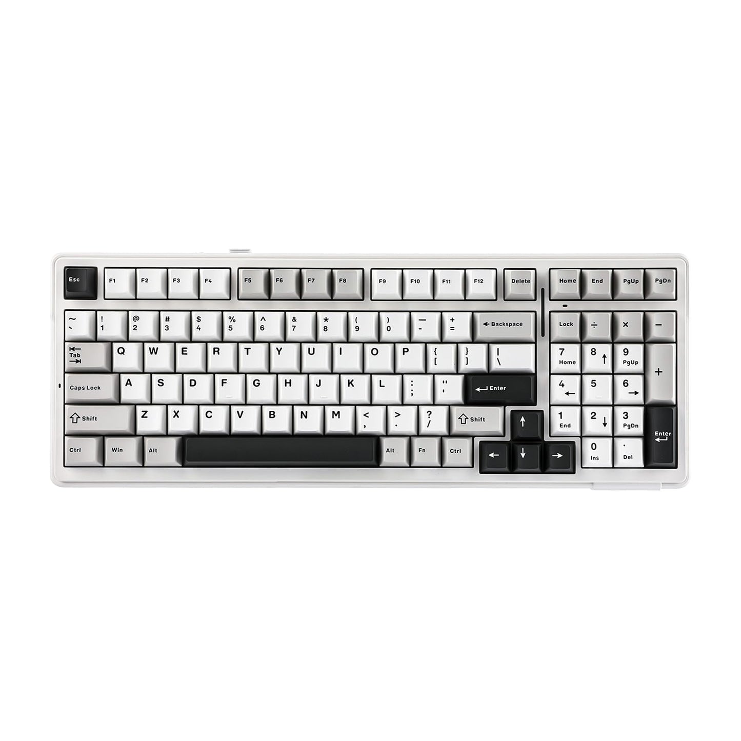 EPOMAKER x Aula F99 Wireless Mechanical Keyboard  Hot Swappable Gasket Custom Gaming Keyboard with Five-Layer Padding  Bluetooth/2.4GHz/USB-C  8000mAh Battery (White Grey  Graywood V3 Switch)