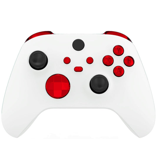 eXtremeRate Replacement Buttons for Xbox Series X/S Controller, Glossy Custom LB RB LT RT Bumpers Trigers Dpad ABXY Start Back S