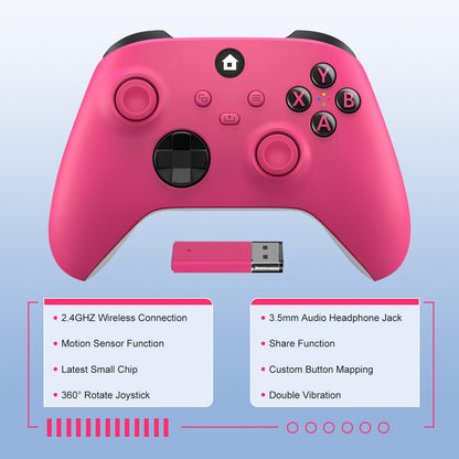 MOLICUI Xbox Wireless Gaming Controller for Xbox One & Series X|S - Pink
