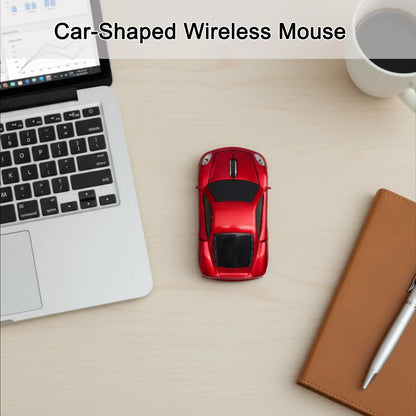 SDGSQHA Wireless USB Optical Mouse, 1600 DPI, 10m Range, Plug and Play, Red, Model BN002