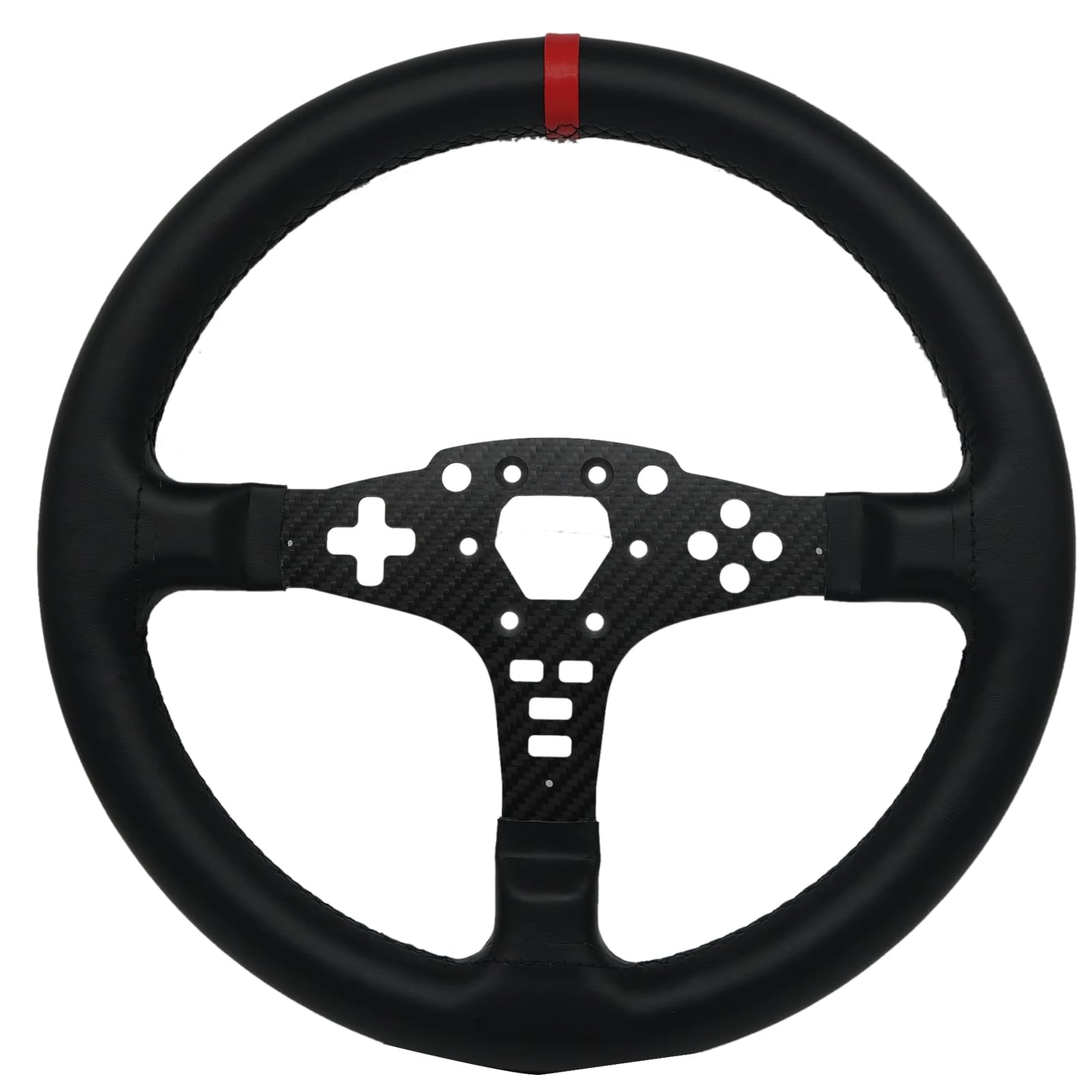 Replace 13 inch lightweight Suede/Leather Steering Wheel Replace Panel For MOZA R5/R3/ES/ESX Bundle Gaming Racing Wheel (With full Leather)
