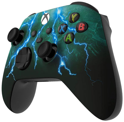 Custom Controllerzz Wireless Controller for Xbox Series X/S & One - Soft Touch Feel - X/S Green Skies