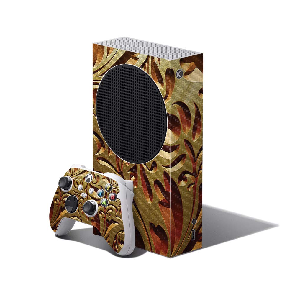 Mighty Skins Carbon Fiber Skin Compatible with Xbox Series S Bundle - Mosaic Gold | Protective  Durable Textured Carbon Fiber Finish | Easy to Apply and Change Styles | Made in The USA