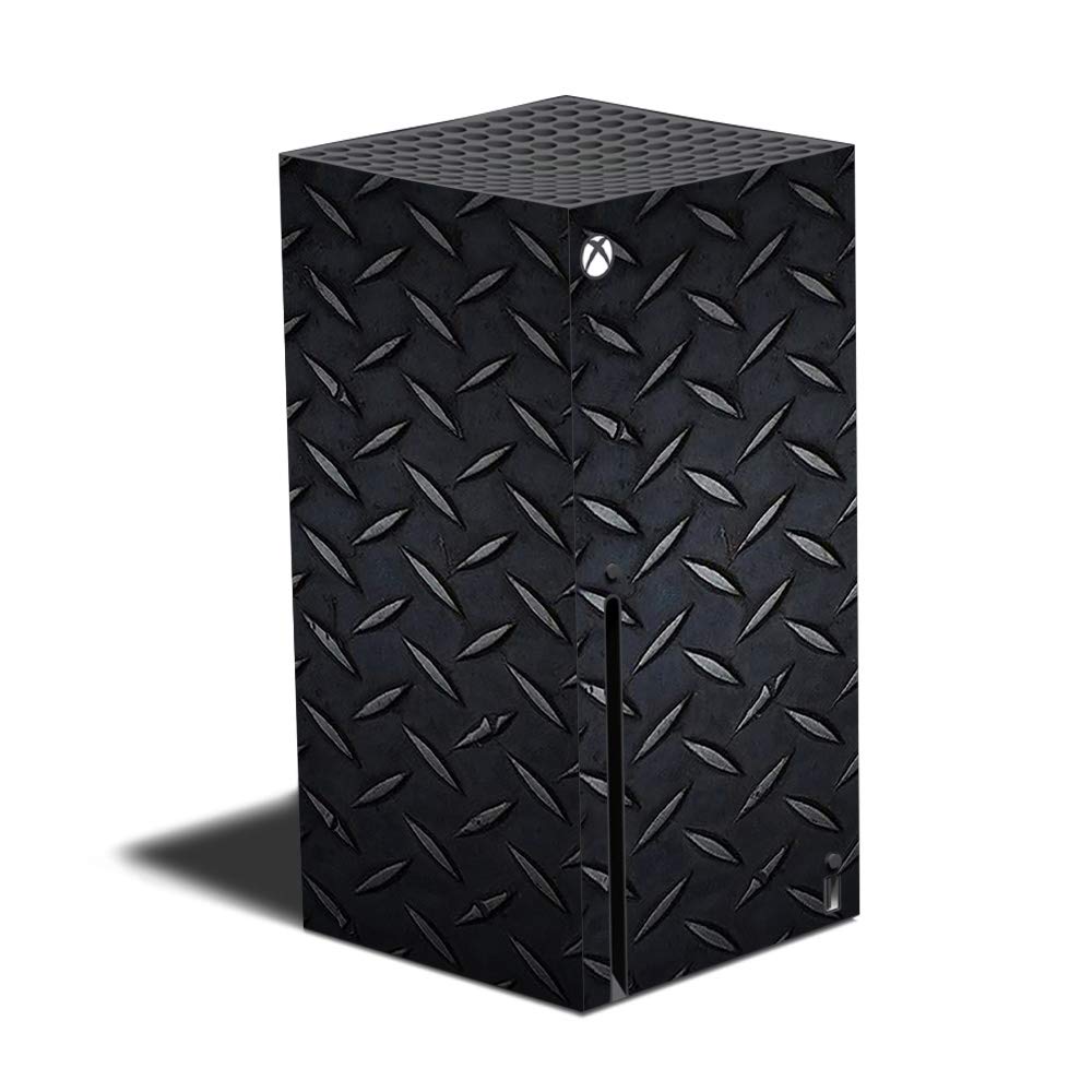MightySkins Skin Compatible with Xbox Series X - Black Diamond Plate | Protective  Durable  and Unique Vinyl Decal wrap Cover | Easy to Apply and Change Styles | Made in The USA