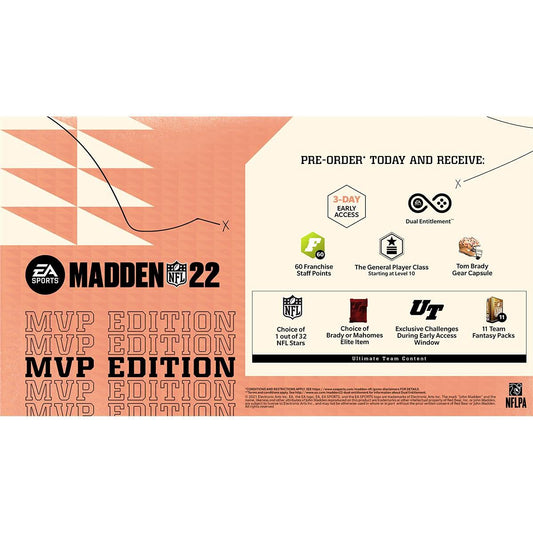 Electronic Arts Madden NFL 22 MVP Edition - Xbox One & Series X, Model 74709