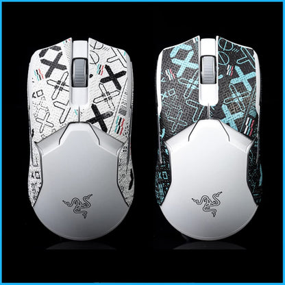 Hokeyio Mouse Grip Tape Sticker for Razer Viper Ultimate - Non-Slip, Sweat-Resistant, Bloody Red, Model AA0176-xuehong0.5mm