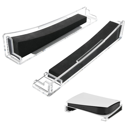 Cosmos Horizontal Stand Holder - Horizontal Base Stand Compatible with PS5 Disc & Digital Edition, Acrylic Desk Rack Desktop Con