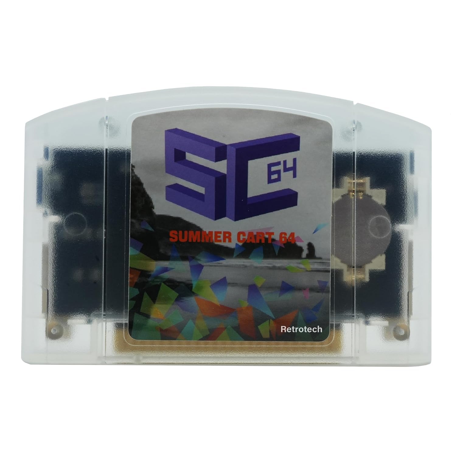 Retrotech Summer Cart 64 Multi Game Cartridge For N64 Video Game Console - Transparent Clear