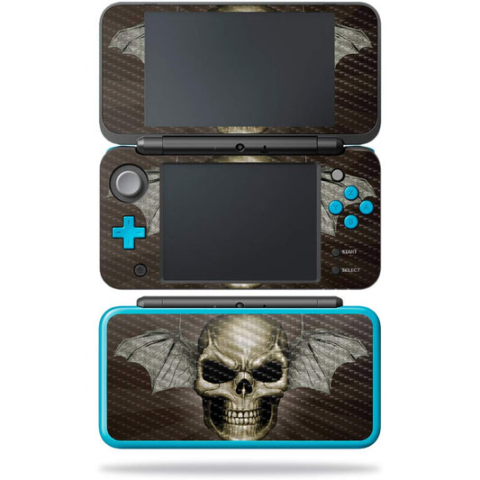 MightySkins Carbon Fiber Skin for Nintendo New 2DS XL - Kappa Alpha Theta Gnarly 80S | Protective  Durable Textured Carbon Fiber Finish | Easy to Apply  Remove  and Change Styles | Made in The USA
