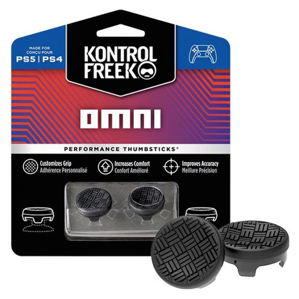 KontrolFreek Omni Performance Thumbsticks for PS4, PS5 (Black)