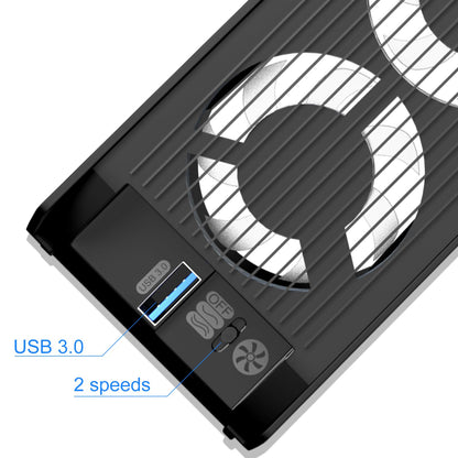 Electight PS5 Cooling Fan - Efficient Cooling System, 3 High-Speed Fans, Adjustable Speed, White, Compatible with PS5 Digital/Disc Edition