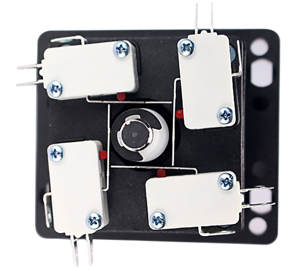 Suzo Happ Red Round Arcade Joystick, Steel, Small Size, Microswitches, Model 50-6084-112R00