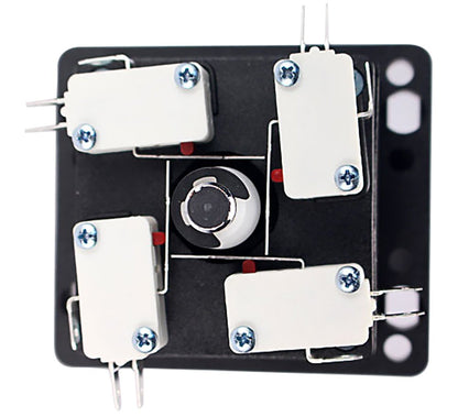 Suzo Happ Red Round Arcade Joystick, Steel, Small Size, Microswitches, Model 50-6084-112R00