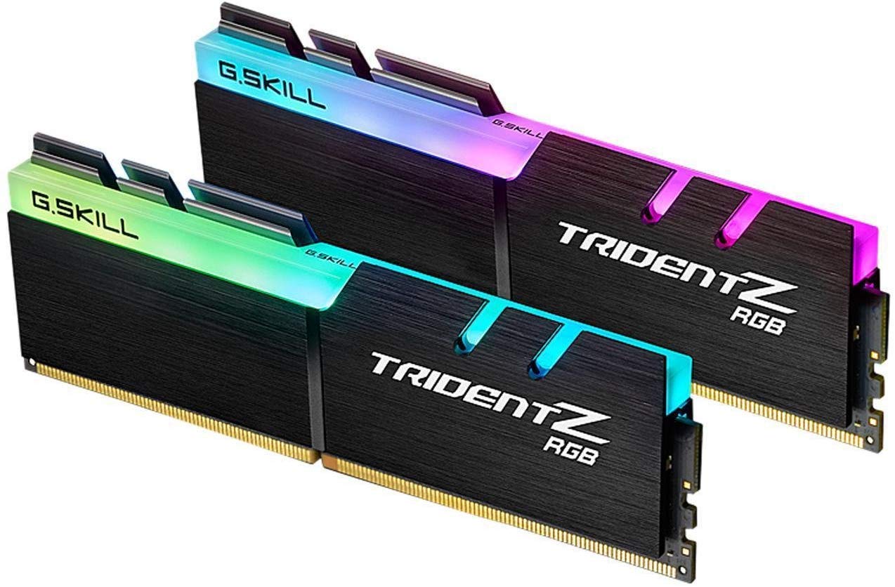 G.SReduce Trident Z RGB Series (Intel XMP) DDR4 RAM 16GB (2x8GB) 3000MT/s CL16-18-18-38 1.35V Desktop Computer Memory UDIMM (F4-3000C16D-16GTZR)