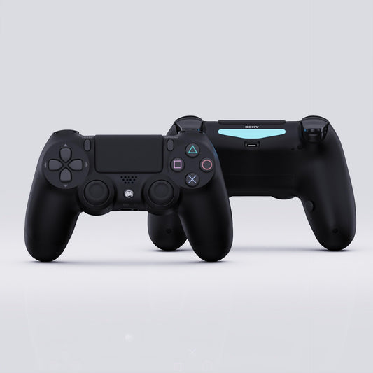 Battle Beaver Basic Pick Controller for PS4 with Rumbles In, TMR, USB-C Upgrade, X/O Rear Buttons, Carrying Case Black
