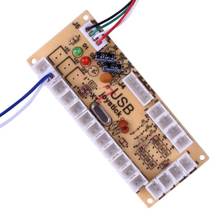 Quimat USB Arcade Encoder QR05 - Zero Delay Joystick for Mame Jamma Fighting Games - Blue-1