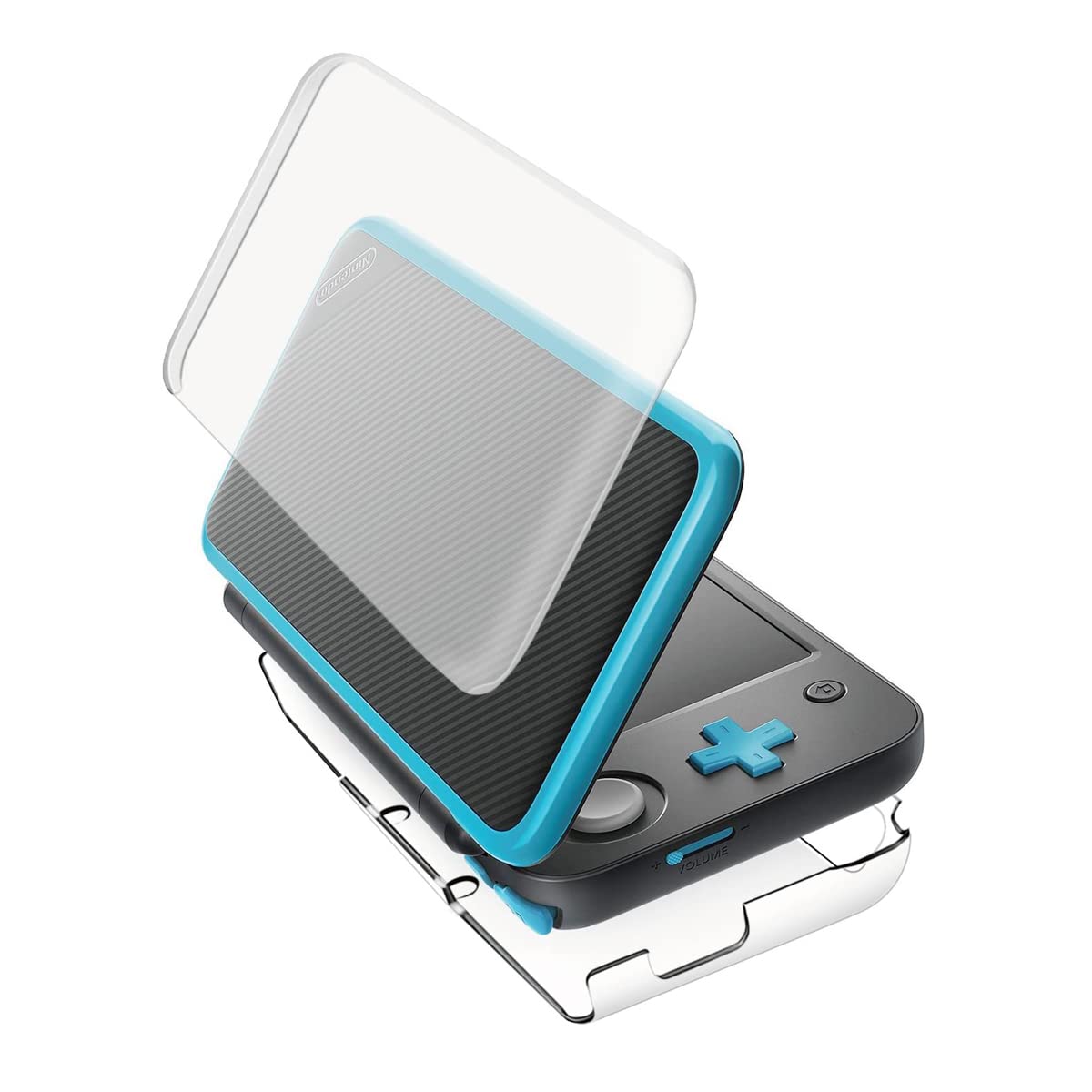 VSEER 2DS XL Case - Crystal Transparent Hard Shell Cover, Ultra Clear Anti-Scratch, Compatible with 2017 2DS XL LL