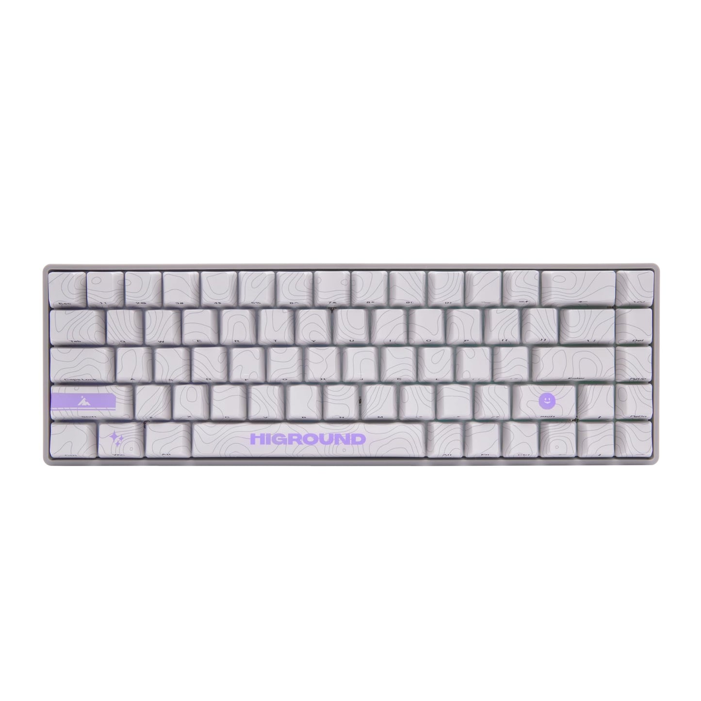 Higround Basecamp 65HE RETROSUPER Keyboard  65% Mechanical USB Wired PC Gaming Keyboard with Gateron KS-37 Magnetic Switches  Programable RGB  Hot-Swappable  Deep Thock Creamy Sounding  Pre-lubed