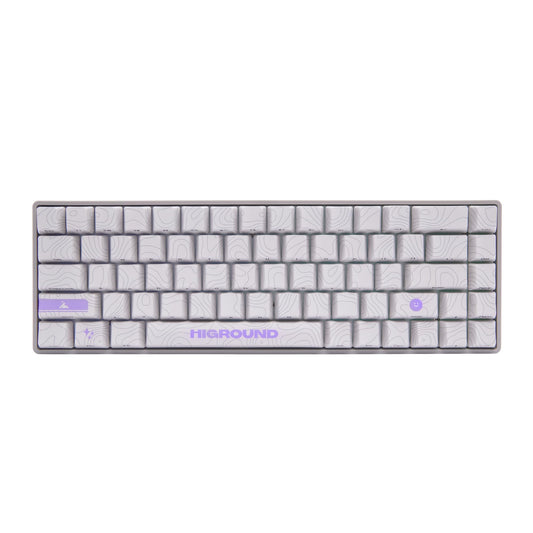 Higround Basecamp 65HE RETROSUPER Keyboard  65% Mechanical USB Wired PC Gaming Keyboard with Gateron KS-37 Magnetic Switches  Programable RGB  Hot-Swappable  Deep Thock Creamy Sounding  Pre-lubed