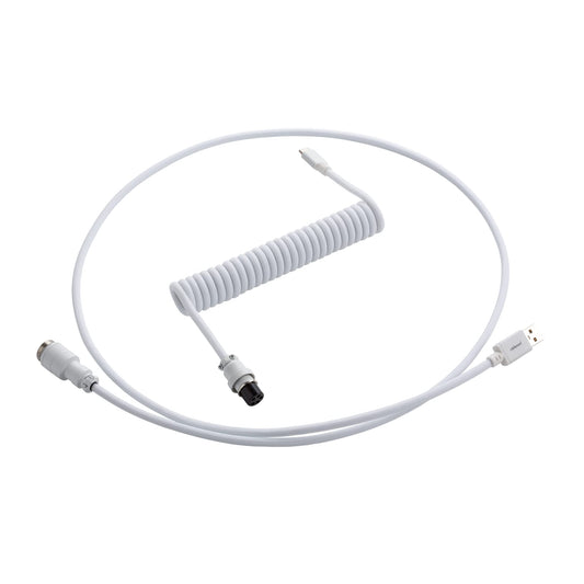 CableMod Pro Coiled Keyboard Cable (Glacier White  USB A to USB Type C  150cm)