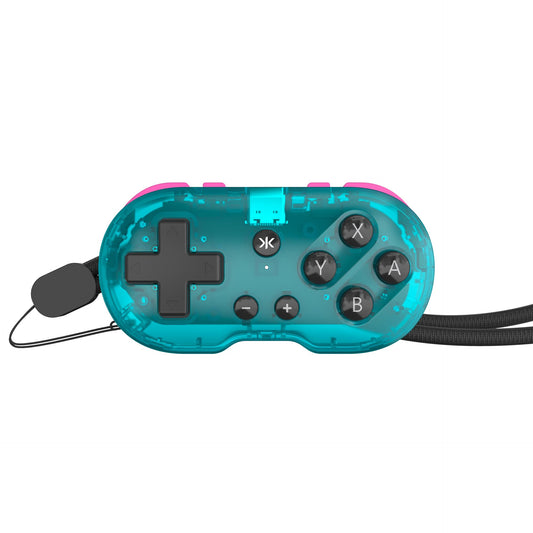 CRKD Collectible Keychain Controller for Nintendo Switch, PC, Mac, Mobile - Mini Size, Glacier Blue, Model 24-AT