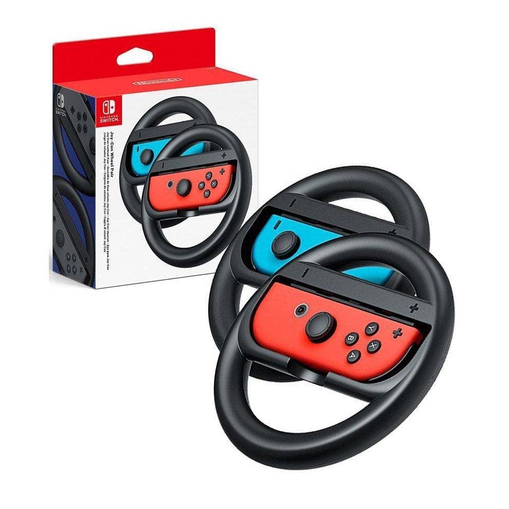 Nintendo Switch Joy-Con Wheel Accessory Pair - Black - Model 0045496430634