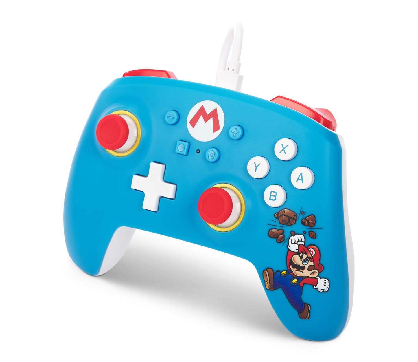 PowerA Nintendo Switch Wired Controller - Brick Breaker Mario, 10ft Detachable USB Cable, Officially Licensed, Model NSGP0198-01