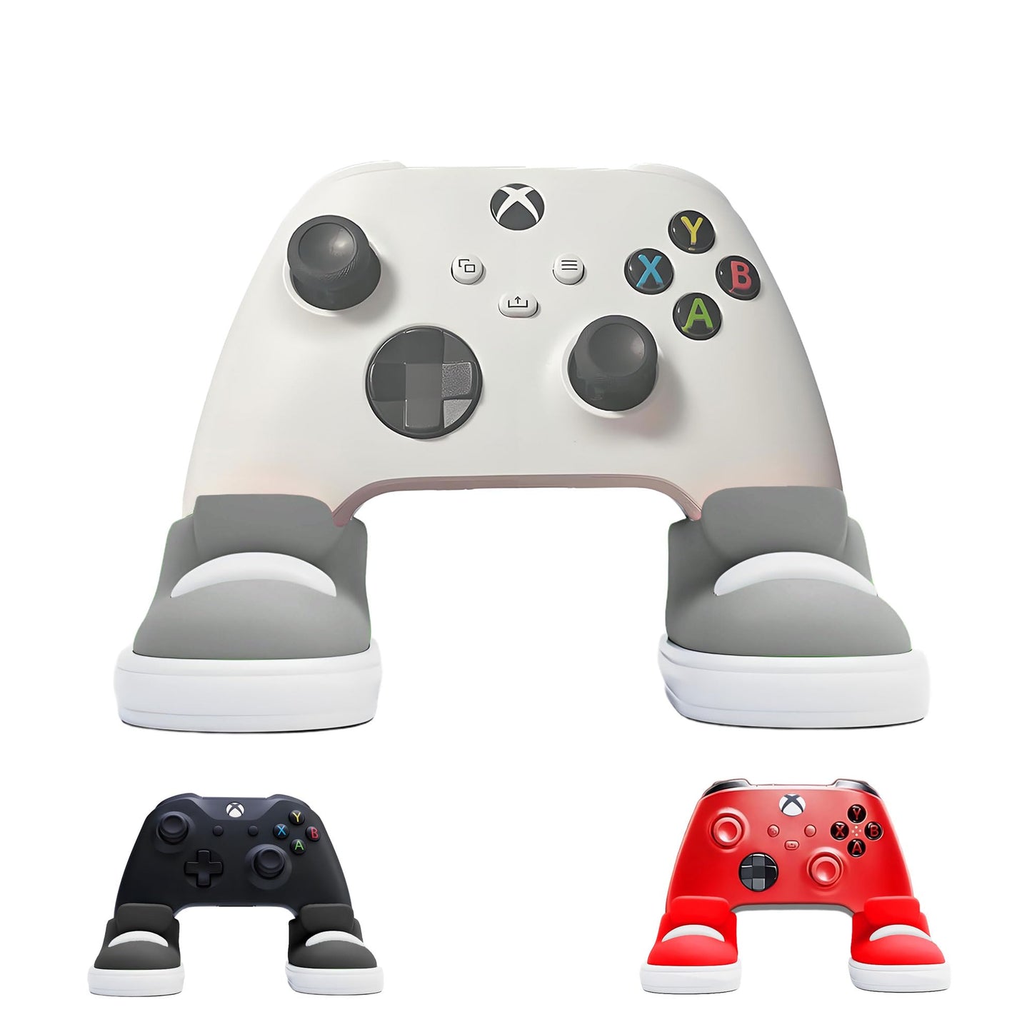 TXW Game Controller Stand Set of Shoes Shaped for Xbox Series X|S  Xbox One Wireless Controllers (Silver)