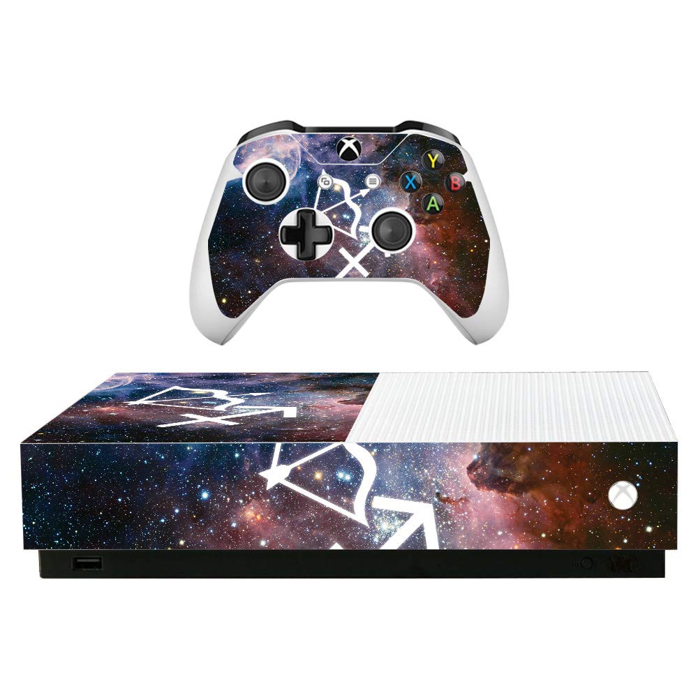 MightySkins Skin for Microsoft Xbox One S All-Digital Edition - Sagittarius | Protective  Durable  and Unique Vinyl Decal wrap cover | Easy To Apply  Remove  and Change Styles | Made in the USA