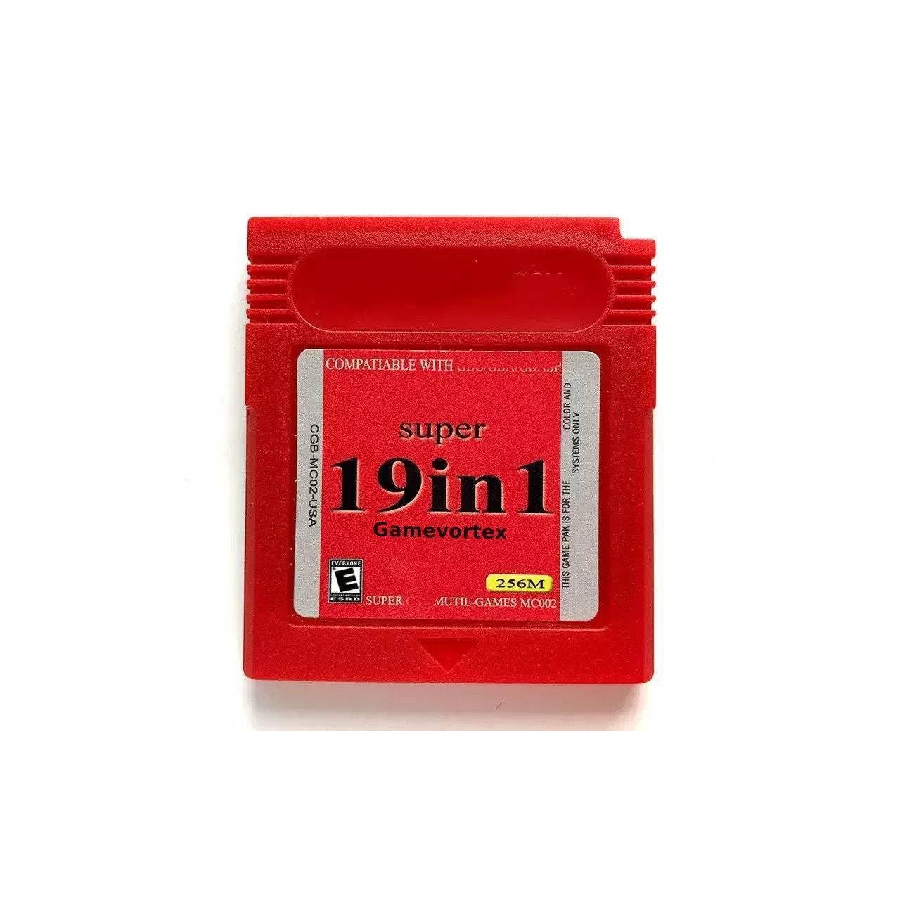 Super Cartridge 19 in 1 Game Boy Color GBC 16bits  Video Game Cartridge Card For Handheld Consoles
