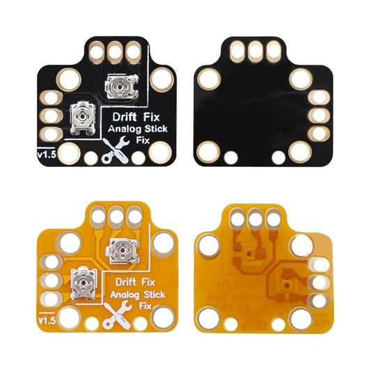 1 Pair Controller Analog Stick Drift Fix Mod for Xbox One PS4 PS5 Switch Pro Gamepad Game Handle Joystick Drift Repair Board (Gold)