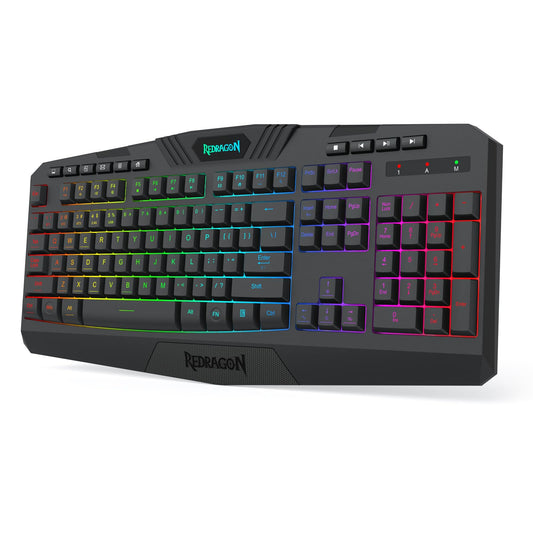 Redragon K503 Wireless Gaming Keyboard - RGB LED, 3-Mode (2.4G/BT/USB), Programmable, Black