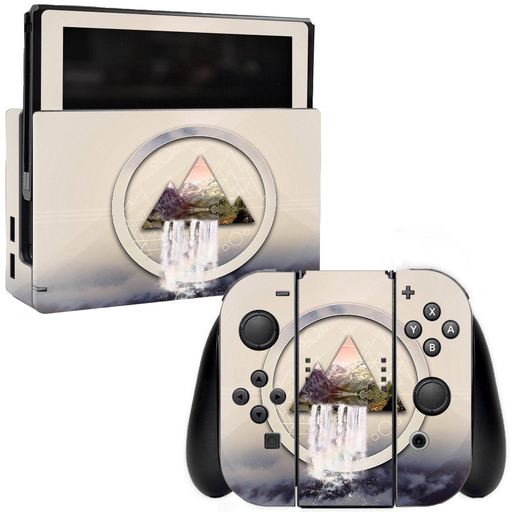 MightySkins Skin Compatible with Nintendo Switch - Waterfall | Protective, Durable, and Unique Vinyl Decal wrap Cover | Easy to 