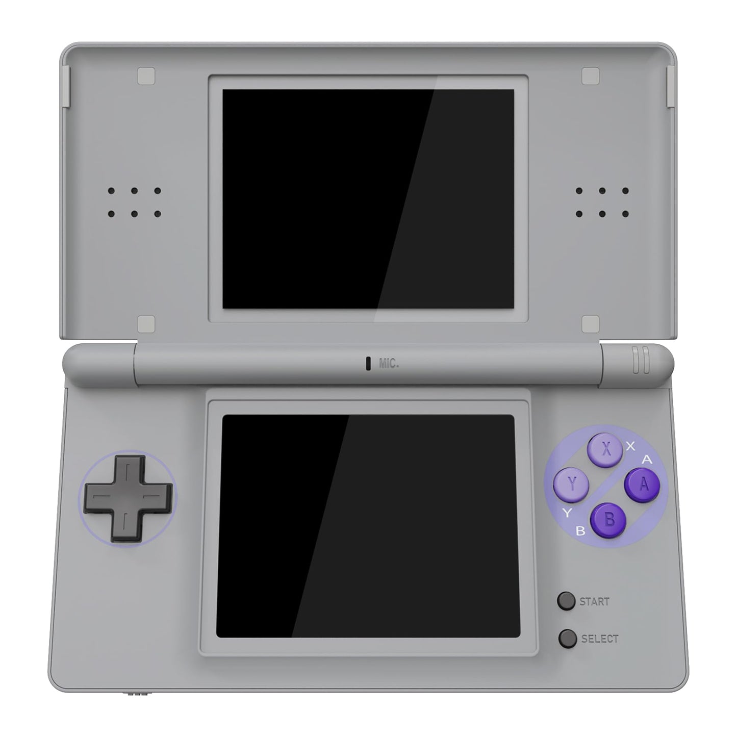 eXtremeRate Classic SNES Style Replacement Shell for Nintendo DS Lite - Custom Console Case Cover with Buttons & Screen Lens