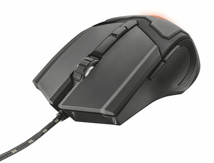 Trust Gaming GXT 101 Gaming Mouse - 600-4800 DPI, 6 Buttons, Black, Model 21231