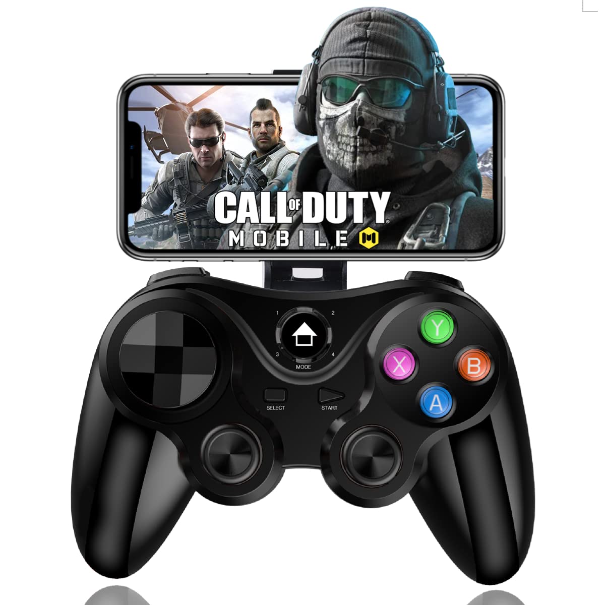 arVin Wireless Game Controller for iOS & Android, Bluetooth Gamepad Joystick with Phone Holder for iPhone 15/14/13/12, Samsung G